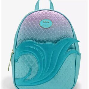 Disney Her Universe The Little Mermaid Ombre Scales Mini Backpack w. Charm